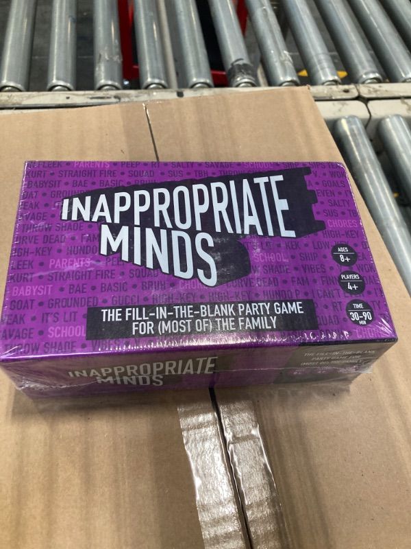 Photo 2 of ***Factory Sealed***
Inappropriate Minds - Super Fun Fill-in-The-Blank Party Game for (Most of) The Family (8+) -for Kids