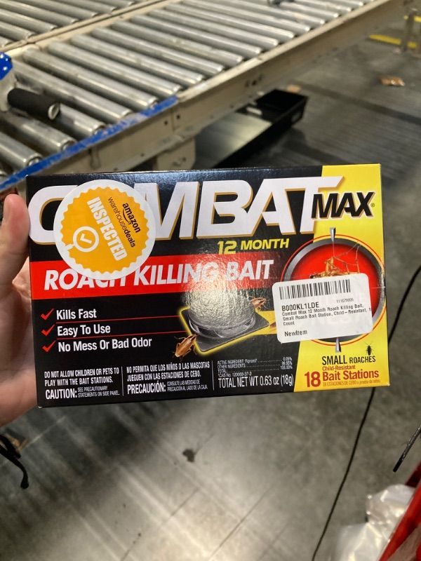 Photo 1 of ***Factory Sealed***
Combat Max 12 Month Roach Killing Bait Small Roach Bait Station - 18ct