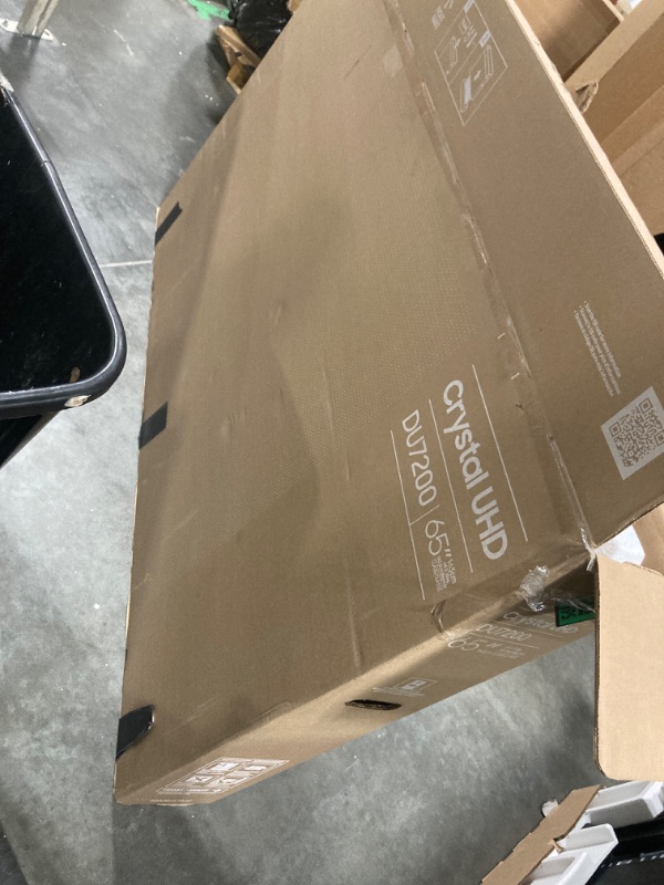 Photo 1 of ***MISSING POWER CABLE***
***UNABLE TO TEST***
SAMSUNG 65-Inch Class Crystal UHD 4K DU7200 Series HDR Smart TV w/Object Tracking Sound Lite, PurColor, Motion Xcelerator, Mega Contrast, Q-Symphony (UN65DU7200, 2024 Model) 65-Inch TV Only