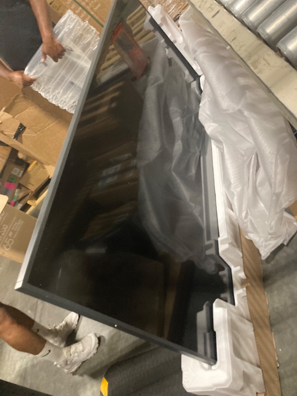 Photo 1 of ***MISSING POWER CABLE***
***UNABLE TO TEST***
SAMSUNG 65-Inch Class Crystal UHD 4K DU7200 Series HDR Smart TV w/Object Tracking Sound Lite, PurColor, Motion Xcelerator, Mega Contrast, Q-Symphony (UN65DU7200, 2024 Model) 65-Inch TV Only