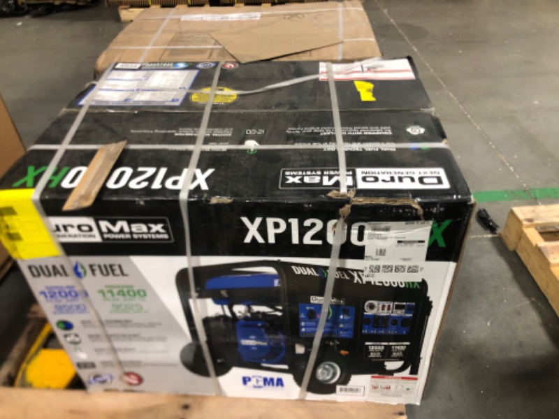 Photo 6 of ***ITEM IS BRAND  NEW,OPENED BOX FOR VERIFICATION ***
DURO MAX XP12000HX /9500-Watt Dual Fuel Electric Start Gasoline/Propane Portable Home Power Back Up Generator with CO Alert Shutdown