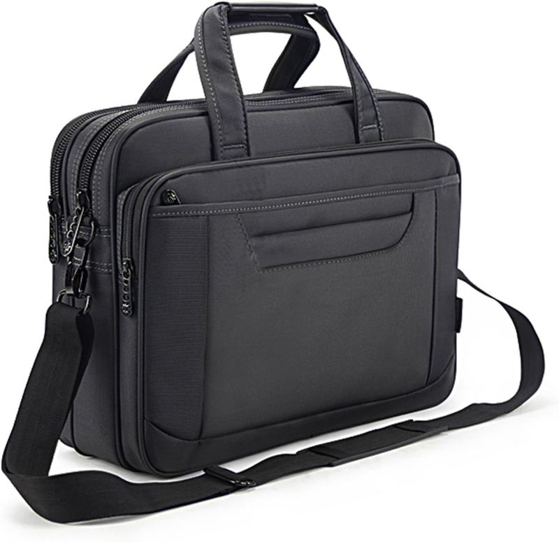 Photo 1 of ***NEW** Briefcase Bag 15.6 Inch Laptop Messenger Bag Business Office Bag for Men Women, Waterproof Stylish Nylon Multi-Functional Shoulder Bag fit for Computer Notebook MacBook Hp Dell Lenovo Asus Apple Acer