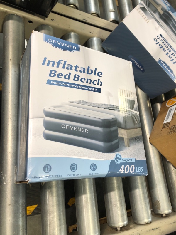 Photo 1 of ***NEW/ FACTORY SEALED*** Inflatable Bed Bench, Inflatable Ottoman Foot Rest, Air Sofa for Bedroom, End of Bed, Living Room, Entryway, 400lb Load Capacity?Blue?