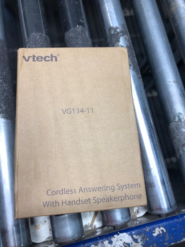 Photo 2 of [New] VTech VG134-11 DECT 6.0 Cordless Home Phone with Bluetooth Connection, Digital Answering Machine, Backlit Display,Full Duplex Speakerphone, Caller ID/Call Waiting,1000 ft Range (Black)