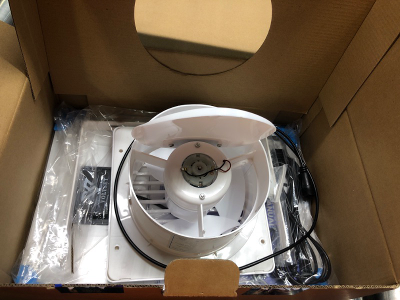 Photo 3 of ***FINAL SALE NO RETURNS, PARTS ONLY***Voltset Solar Powered Fan, 15W Solar Panel IP65 Waterproof with Solar Exhaust Fan for Greenhouse, Shed, Chicken Coop, Pet Houses, Outside