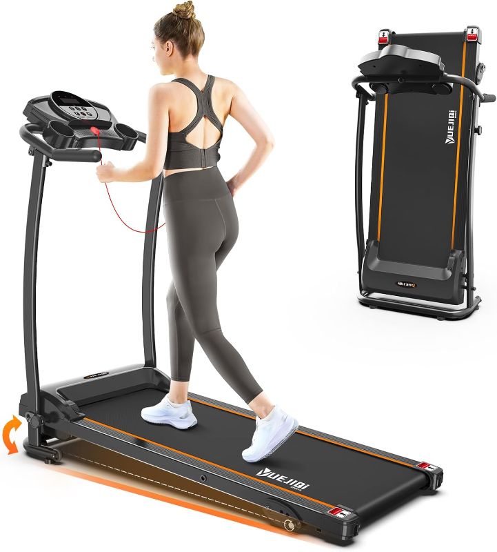 Photo 1 of ***Crack on bottom shown in last photo*** Treadmill with Incline, 3.0HP Foldable Treadmill for Home Office Small Space Portable Walking Treadmill 240 Lbs with 12 Preset PROG, LED Display, Speaker and Cup Holder
