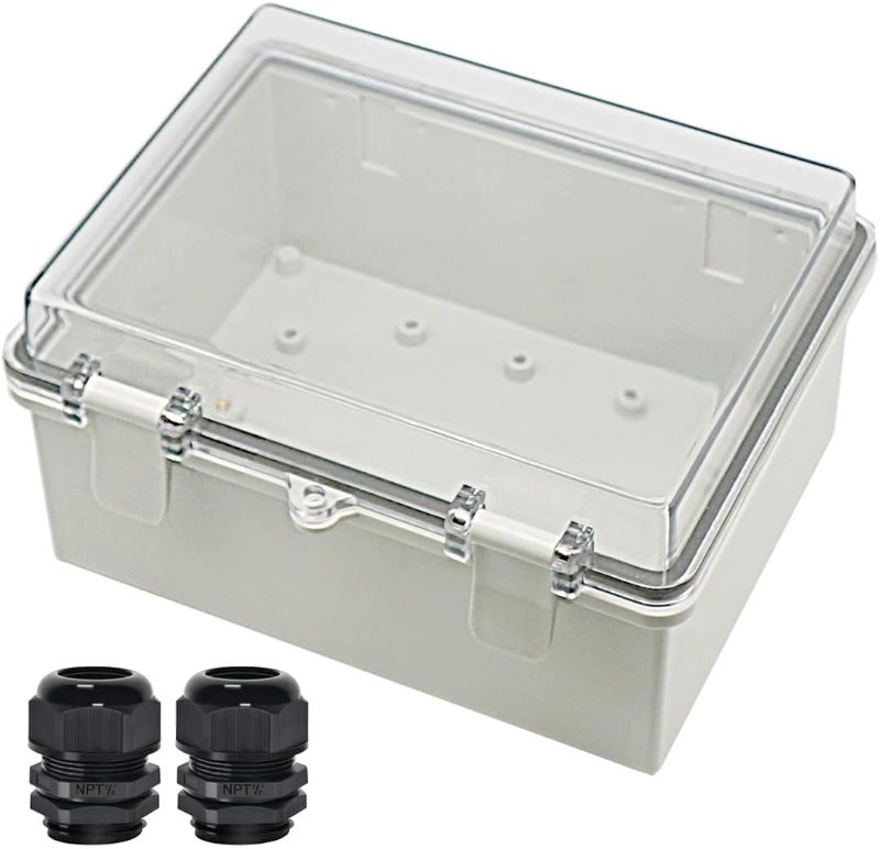 Photo 1 of  Waterproof ABS & PC Electrical Box, Gray and Transparent, Industrial Style