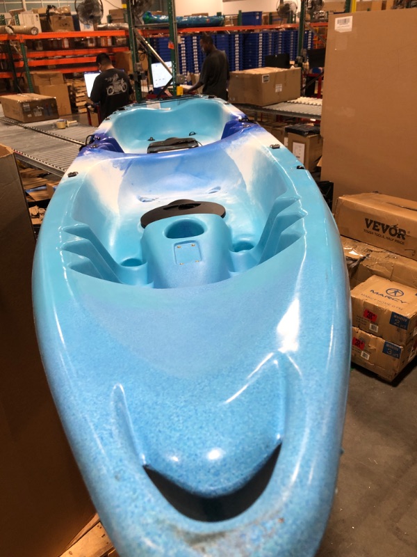 Photo 3 of  **SEE PICS, MAJOR DAMAGE, BE ADVISED**
  Fishing Kayaks, 12.4FT Sit on Top Kayak for 2 Person Adults with Paddle & Comfortable Seat, Capacity of 661LBS, Hard Shell Recreational Ocean Kayak Boat
