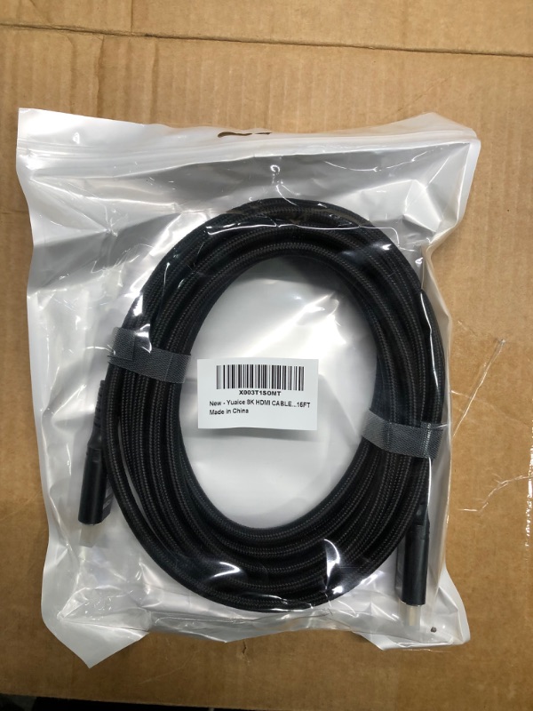 Photo 2 of 10K 8K HDMI Cable 2.1, 15FT Heavy Duty High-Speed Braided HDMI Cable, Professional HDMI Cord, 48Gbps, 4K@120Hz, 8K@60Hz, HDR, DTS:X, HDCP 2.2/2.3