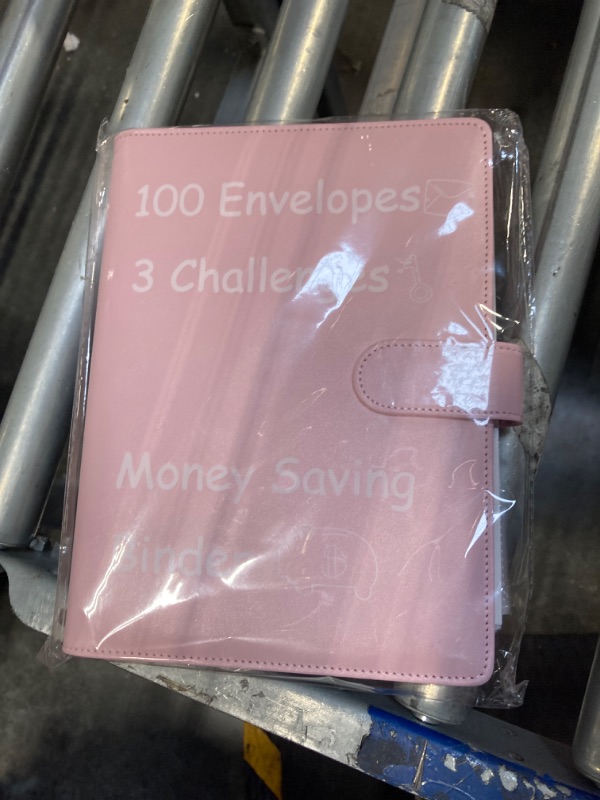 Photo 2 of 100 Envelopes Challenge Binder for Grils/Daughter/Female, Updated 3 Challenge Money Saving Binder with Cash Envelopes,A5 PU Leather Savings Challenges Book to Save $500, 5,050,$10,000 Budget Planner