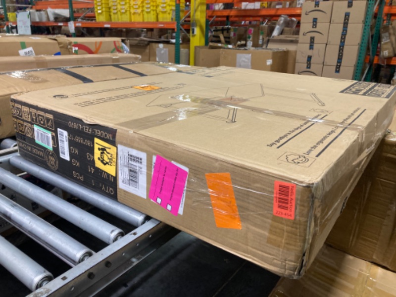 Photo 1 of ***SEALED***JWX 4WD L Shaped Standing Desk, 63'' Height Adjustable Standing Desk with Intelligent Lifting System and Dual Motors, Corner Design, High Load Capacity Home and Office Use