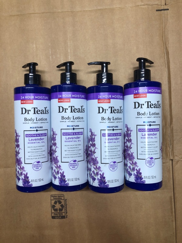 Photo 2 of (4 Pack) Dr Teals Soothing Lavender Body Lotion - 18 fl oz