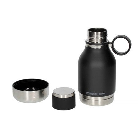 Photo 1 of **USED**
 Asobu Dog Bowl Attached to Stainless Steel Insulated Travel Bottle for Human 33 Ounce (Black)
