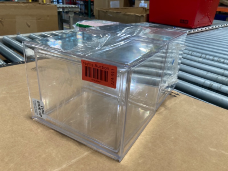 Photo 1 of ***USED***STORi Audrey Stackable Bin Clear Plastic Organizer Drawers | 2 Piece Set | Organize Cosmetics and Beauty Supplies on a Vanity | Made in USA 6.75" Tall