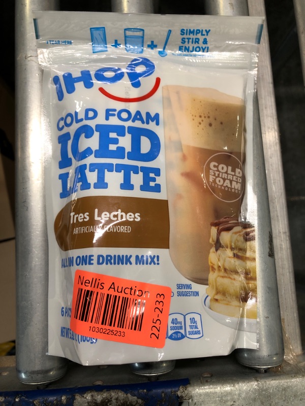 Photo 2 of ***exp 23oct24***IHOP Tres Leches Iced Latte with Cold Foam Instant Coffee Beverage Mix (6 Packets)