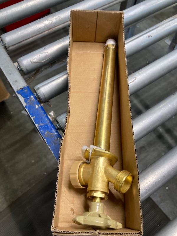 Photo 1 of 8 Inch Anti-Siphon Frost Free Sillcock Valve Multiturn 1/2 Inch NPT, 3/4 Inch Hose Bibb, Brass Body,Brass Valve 8 inch Length