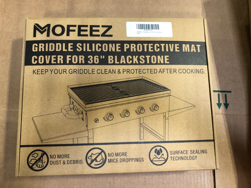 Photo 2 of ****USED** 36" Silicone Griddle Mat for Blackstone 36 Inch Griddle, Heavy Duty Food Grade Silicone Griddle Cover, Protect Your Griddle from Dirt & Rust All Year Round