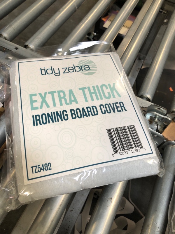 Photo 2 of ****USED** Tidy Zebra Ironing Board Cover – Iron Board Cover with Padding 100% Cotton Fabric with Metalized Coating & Foam Lamination, Prevents Burning, Great Cover for All Standard Iron Boards