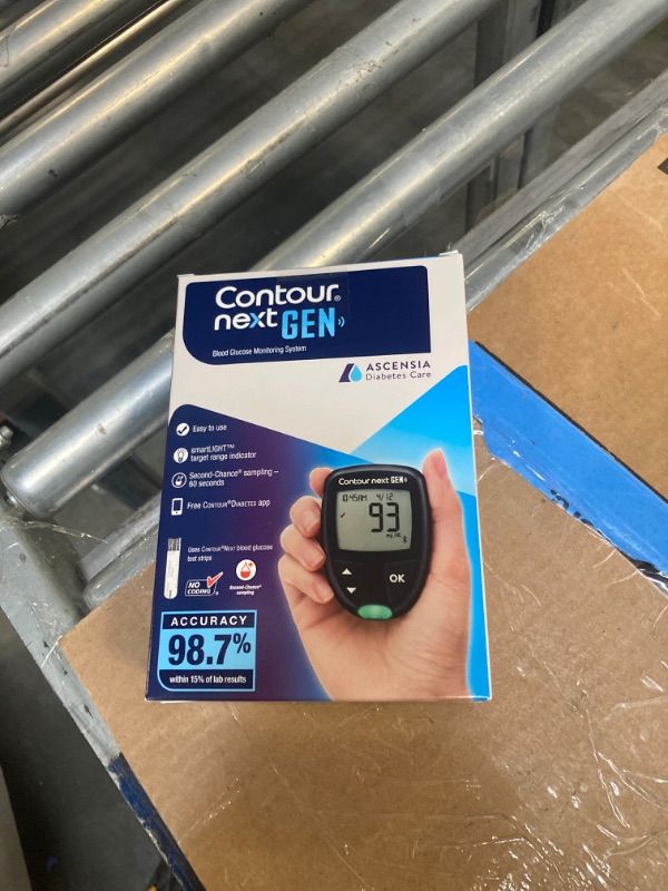 Photo 2 of ****USED***MISSING STRIPS*** Ascensia CONTOUR NEXT GEN Blood Glucose Monitoring System – All-in-One Kit for Diabetes with Glucose Monitor and  For Blood Sugar & Glucose Testing