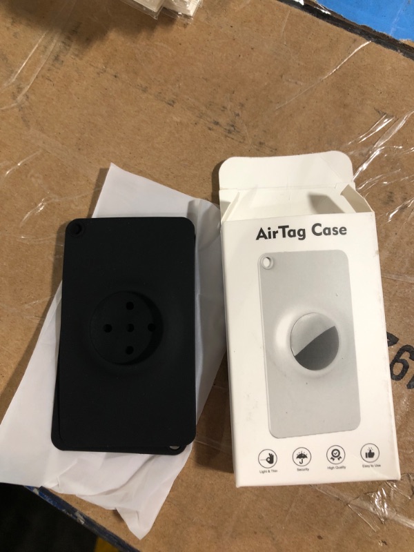 Photo 1 of Airtag Wallet Holder 2 Pack, Ultra Thin Card Case for Apple Airtag, Airtag Card Holder for Purse, Handbag, Backpack Wallet, Clutch Bag (2 pack)