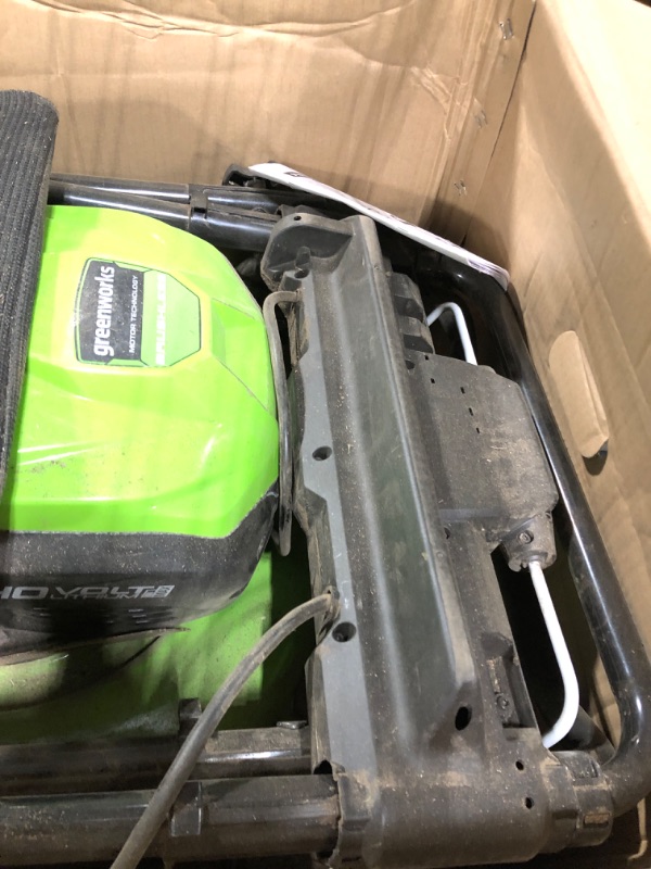 Photo 1 of ***PARTIAL SET****Greenworks 80V 21" Brushless Cordless (Self-Propelled) Lawn Mower (75+ Compatible Tools), 4.0Ah Battery and 60 Minute Rapid Charger Included 21" Self-Propelled Mower (4.0Ah)