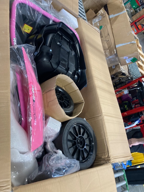 Photo 4 of ***USED*** 24V Go Kart for Kids 8-12 Years, 300W*2 Extra Powerful Motors, 9Ah Large Battery 8MPH High Speed Drifting with Music, Horn,Max Load 175lbs Outdoor Ride On Toy for Teens  pink