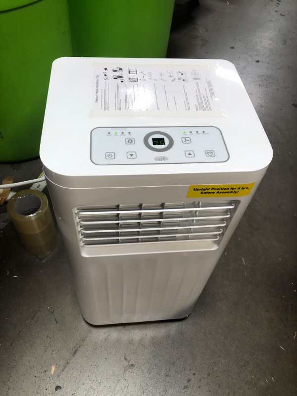 Photo 2 of 10,000 BTU (6,000 BTU DOE) 115-Volt Quiet 55 dB Portable Air Conditioner Dehumidifier and Remote to 300 sq. ft. White
