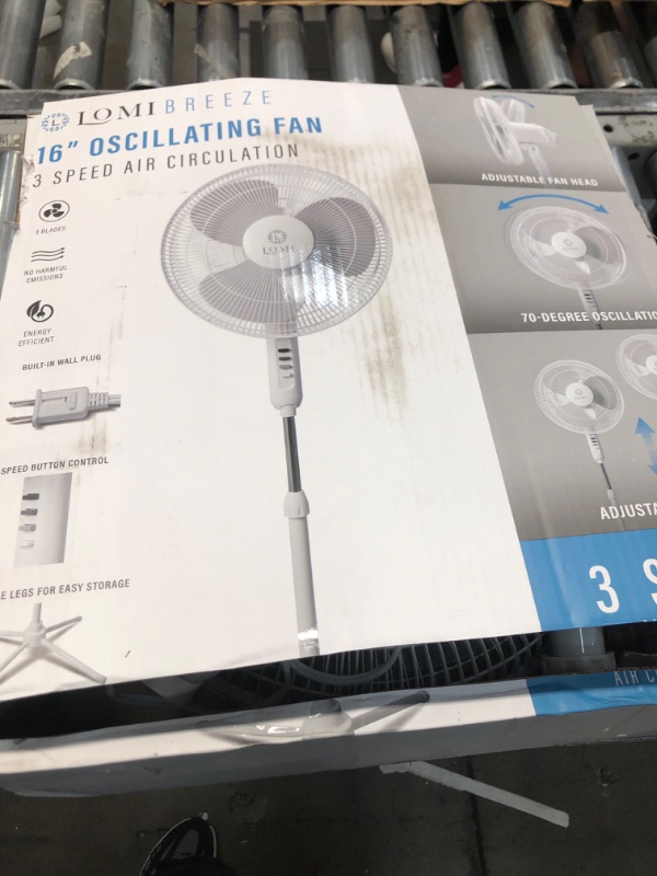 Photo 1 of 16' 3 speed fan (white) 