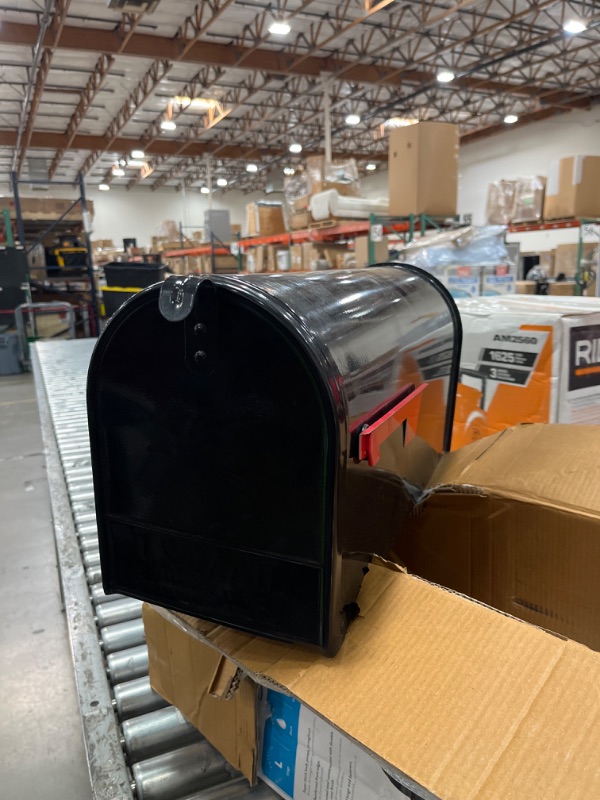 Photo 1 of 
Sequoia Black, Large, Steel, Heavy Duty Post Mount Mailbox