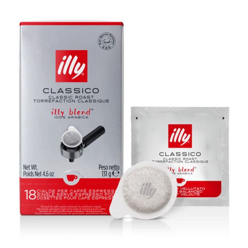 Photo 1 of  Illy Coffee Single Serve Espresso, Classico Medium Roast E.S.E. Pods, 18 Count (Pack of 1) 