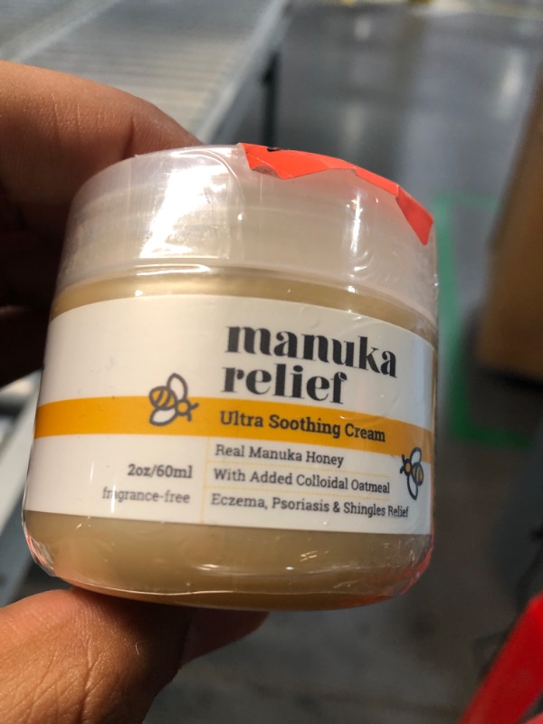 Photo 2 of ***FACTORY SEALED***Clearbody Manuka Honey Eczema Cream – Organic Eczema Honey & Collodial Oatmeal Moisturizer for Soothing, eczema, Dry & Itchy Skin – Face & Body Eczema Lotion - Plant-Based Formula (2oz) 2 Ounce