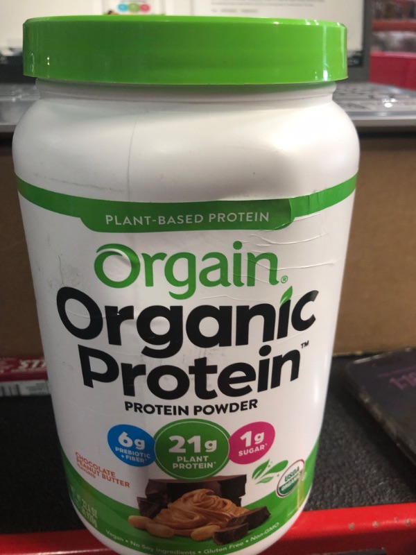 Photo 2 of *7/26/2024* Orgain Organic Vegan Protein Powder, Chocolate Peanut Butter - 2.03 lb canister