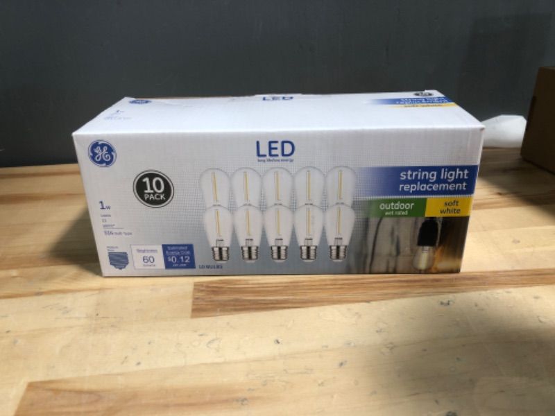 Photo 1 of 10 Pack 1 Watt SOFT WHITE Light Bulbs S14 string lights