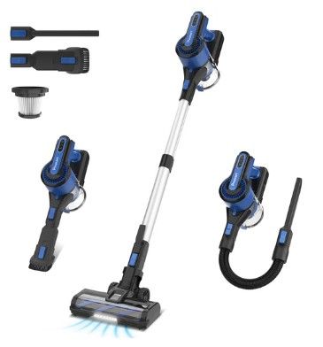 Photo 1 of (READ FULL POST) Poweart Cordless Vacuum Cleaner, 30Kpa Powerful Stick Vacuum Up to 45 min Runtime, 8 in 1 Vacuum for Hardfloors Pet Hair Home-V870 Blue
