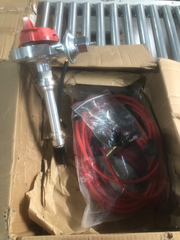 Photo 5 of **parts only **MAS Racing HEI Distributor&Spark Plug Wires & Free Pigtail Wire Harness Combo Kit Red Cap Replacement for Chevy 283 302 307 327 350 396 400 402 427 454 gm SBC BBC 65k Coil 7500RPM Chevrolet C10 GMC V8