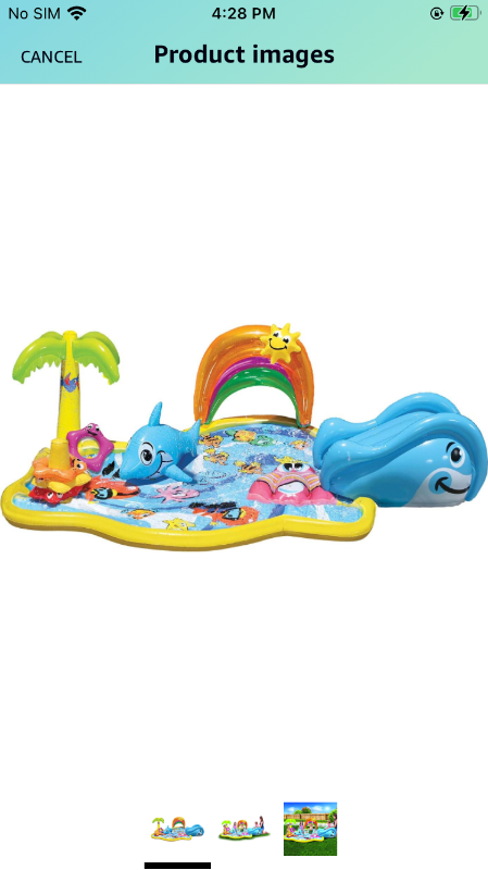 Photo 1 of BANZAI Splish Splash Water Park JR, Length: 90 in, Width: 52 in, Height: 24 in, Junior Inflatable Outdoor Backyard Water Splash Toy, Multicolor