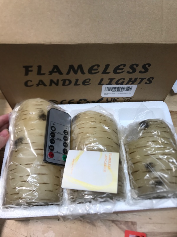 Photo 1 of ABBING SET OF THREE flameless candle lights
