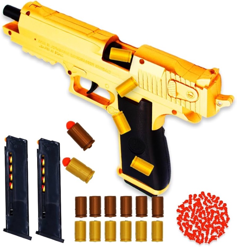 Photo 1 of Automatic Bullets Toy for Kids, Fully Automatic Shell Ejecting Toys, Shooting Games Education Toy Model for Kids, Soft Foam Blaster Gift Toys for Boys 1