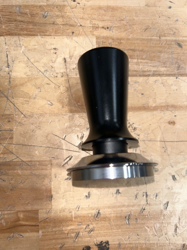 Photo 2 of 53mm Espresso Tamper, Calibrated Coffee Tamper with Spring Loaded, Constant 30lb Tamper Tool, 100% Flat Stainless Steel Base Tamper Fits for 54 Breville Bottomless Basket