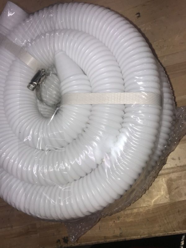 Photo 2 of 3 Pcs 1.25" Pool Hose, 59" Long Accessory Pool Pump Replacement Hoses, Compatible with All Above Ground Pool Filter Pumps that Use 1 1/4 Diameter Hoses 1.25'' x 59'' White-3pack