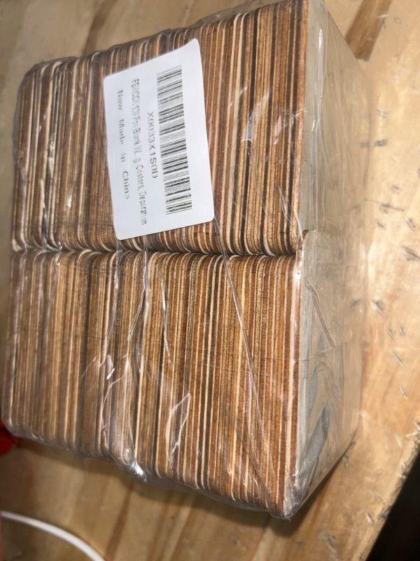 Photo 1 of 120 Pcs Blank Wood Square, 3 X 3 Inch Unfinished Wood Pieces Wood Slices Wooden Board for DIY Crafts, Painting, Costers, Decoration