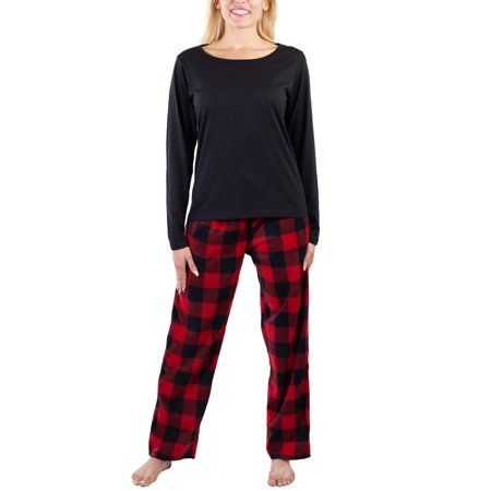 Photo 1 of                Clearance Jo & Bette Women’s Pajama Set 2pc Long Sleeve Shirt and Pants Set Lounge Sets for Women
