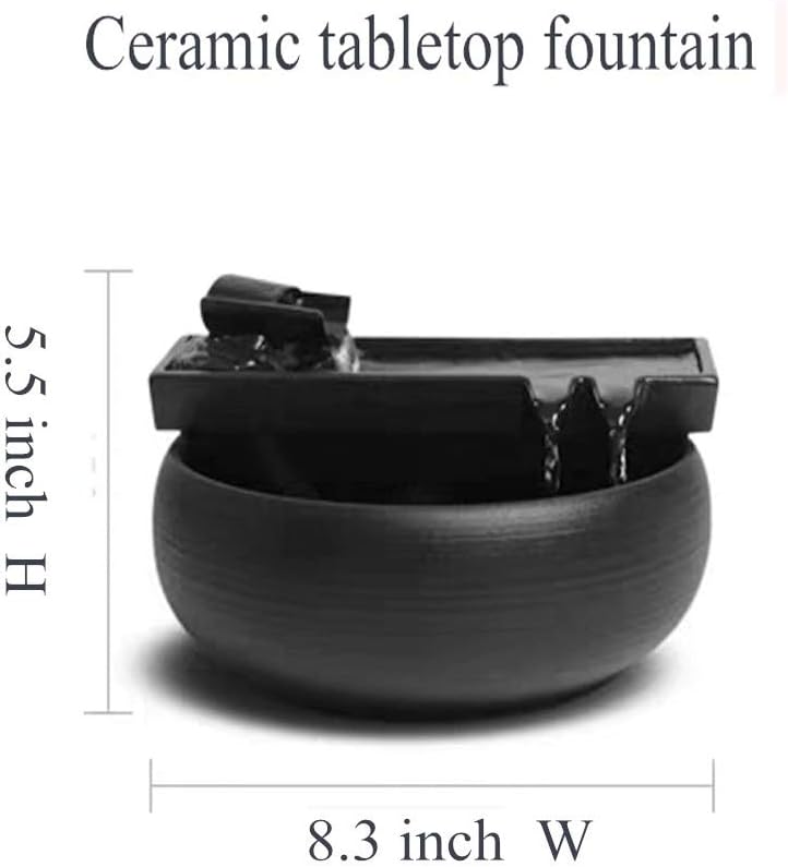 Photo 3 of (READ FULL POST) Ceramic tabletop fountain for indoor and outdoor table desk office patio (Ceramic fountain)