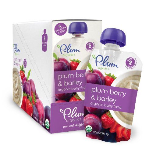 Photo 1 of **Exp 8/24/24**
Plum Organics Baby Second Blends Fruit and Grain , Plum, Berry and Barley, 3.5 Ounce (Pack of 12)