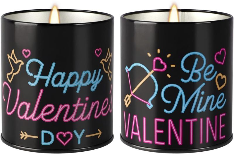 Photo 1 of 
Valentine's Day Gift Scented Candle, 9oz Lavender Scented Candles for Him, Her, Couple Valentines Day Gifts, 2 Pack