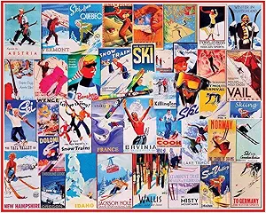 Photo 1 of 1000 PIECE VINTAGE SKI PUZZLE