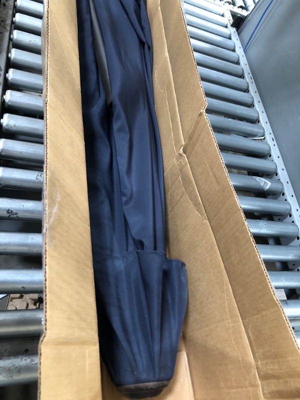 Photo 3 of ***DAMAGED - RIBS BROKEN***
Midtown Umbrellas 10-Year-No-Fade - 10 Feet outdoor umbrella Navy (Navy Blue) Polyester Fabric - Umbrella Outdoor Patio, Aluminum Frame Large Patio Umbrella...