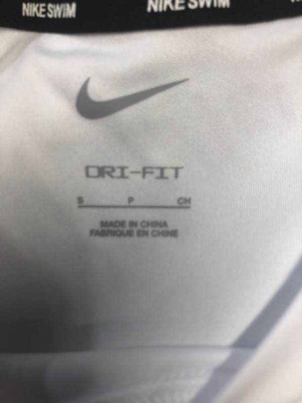 Photo 4 of **ITEM IS DIRTY**
Nike Men's Dri-FIT UPF 40+ Hydroguard Swim Tee  White SMALL