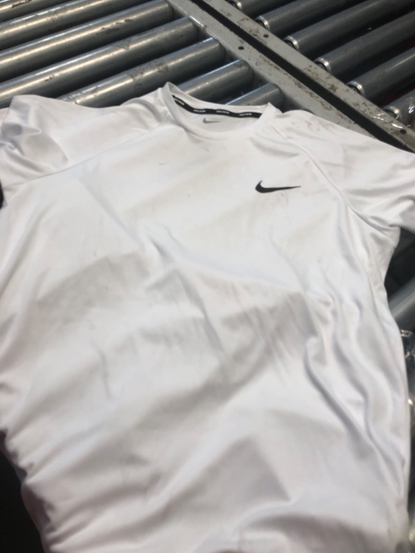 Photo 2 of **ITEM IS DIRTY**
Nike Men's Dri-FIT UPF 40+ Hydroguard Swim Tee  White SMALL