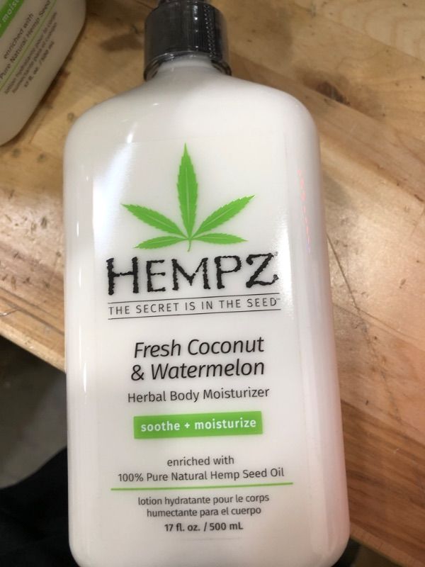 Photo 2 of (Bundle of 6) Hempz Fresh Coconut/Watermelon Moisturizer - 17 fl oz